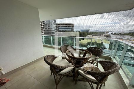 Varanda da Sala de apartamento para alugar com 3 quartos, 93m² em Barra da Tijuca, Rio de Janeiro