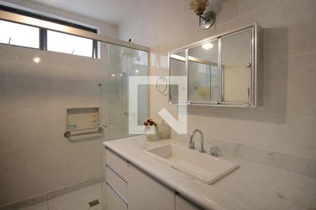 Banheiro da Suíte de apartamento à venda com 4 quartos, 190m² em Anchieta, Belo Horizonte