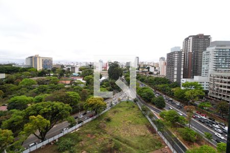 Vista da Varanda de kitnet/studio para alugar com 1 quarto, 35m² em Indianópolis, São Paulo