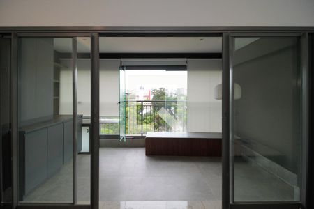 Varanda do Quarto de kitnet/studio para alugar com 1 quarto, 35m² em Indianópolis, São Paulo