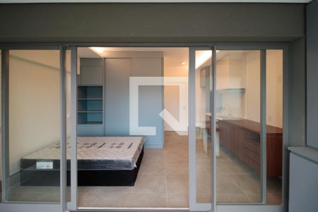 Varanda do Quarto de kitnet/studio para alugar com 1 quarto, 35m² em Indianópolis, São Paulo