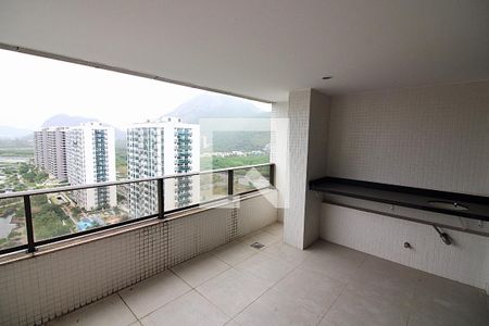 Varanda da Sala de apartamento para alugar com 3 quartos, 131m² em Barra da Tijuca, Rio de Janeiro