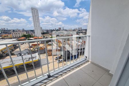 Varanda da Sala de apartamento para alugar com 1 quarto, 36m² em Chácara Mafalda, São Paulo