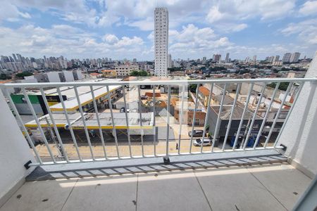 Varanda da Sala de apartamento para alugar com 1 quarto, 36m² em Chácara Mafalda, São Paulo