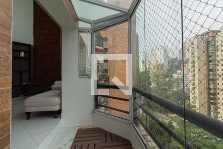 Varanda da Sala de apartamento à venda com 4 quartos, 260m² em Vila Andrade, São Paulo