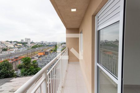 Varanda da Sala de apartamento para alugar com 1 quarto, 32m² em Vila Ré, São Paulo