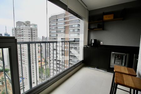 Varanda da Sala de apartamento à venda com 1 quarto, 47m² em Vila Mariana, São Paulo