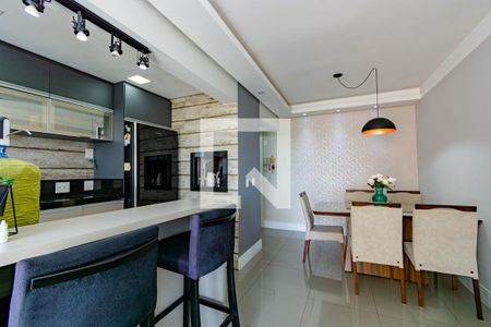 Sala/ sala de jantar de apartamento à venda com 3 quartos, 74m² em Centro, Canoas
