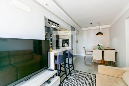 Sala/ sala de jantar de apartamento à venda com 3 quartos, 74m² em Centro, Canoas