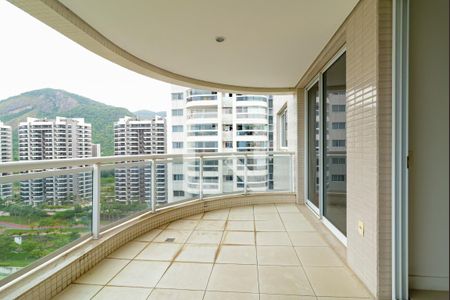 Varanda da Sala de apartamento para alugar com 3 quartos, 115m² em Barra da Tijuca, Rio de Janeiro