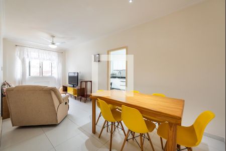 Sala de apartamento para alugar com 1 quarto, 60m² em Pompéia, Santos