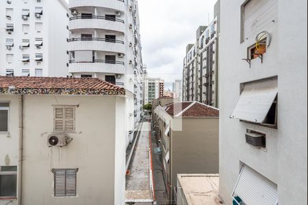 Vista Sala de apartamento para alugar com 1 quarto, 60m² em Pompéia, Santos