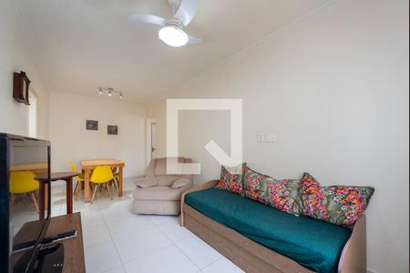 Sala de apartamento para alugar com 1 quarto, 60m² em Pompéia, Santos