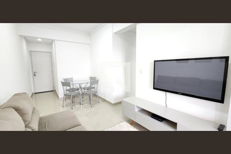 Sala de apartamento para alugar com 1 quarto, 52m² em Vila Matias, Santos