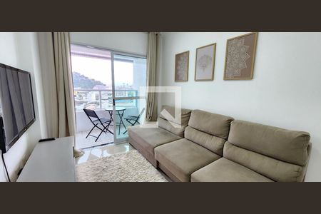 Sala de apartamento para alugar com 1 quarto, 52m² em Vila Matias, Santos