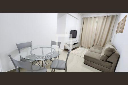 Sala de apartamento para alugar com 1 quarto, 52m² em Vila Matias, Santos