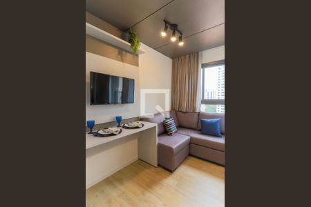 Sala/quarto de kitnet/studio para alugar com 1 quarto, 25m² em Campo Belo, São Paulo