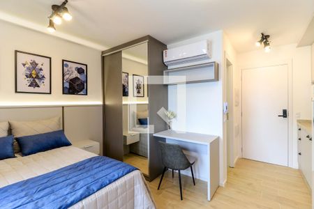 Sala/quarto de kitnet/studio para alugar com 1 quarto, 25m² em Campo Belo, São Paulo