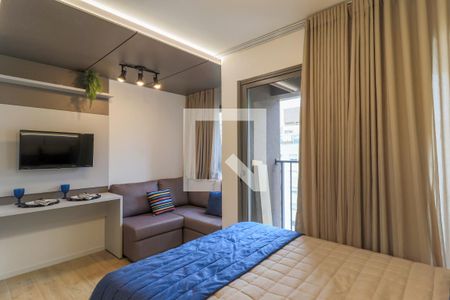 Sala/quarto de kitnet/studio para alugar com 1 quarto, 25m² em Campo Belo, São Paulo