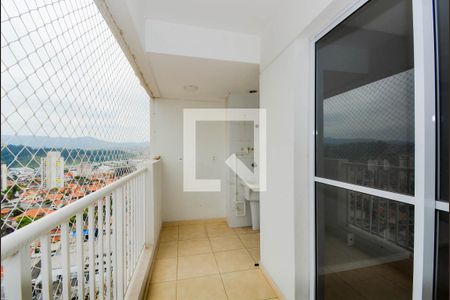 Varanda da Sala de apartamento à venda com 1 quarto, 57m² em Vila Galvão, Guarulhos
