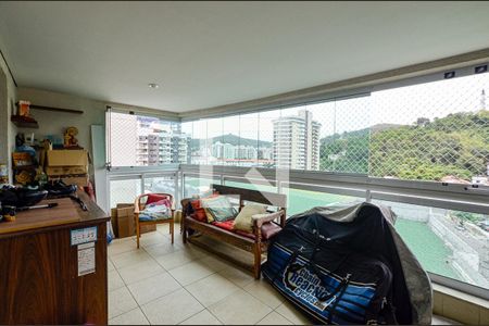 Varanda da Sala de apartamento à venda com 3 quartos, 110m² em Vital Brasil, Niterói