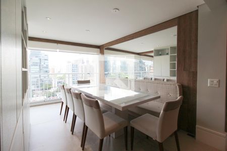 Sala de Jantar de apartamento à venda com 1 quarto, 80m² em Vila Nova Conceição, São Paulo