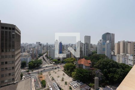 Vista da Sala de kitnet/studio à venda com 1 quarto, 26m² em Consolação, São Paulo