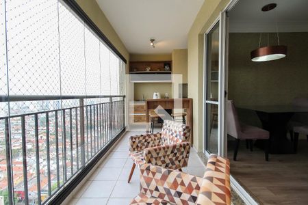 Varanda da Sala de apartamento para alugar com 3 quartos, 95m² em Alto da Mooca, São Paulo