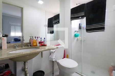 Banheiro suite de apartamento à venda com 2 quartos, 64m² em Chácara Santo Antônio (zona Leste), São Paulo