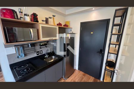 Cozinha - Armários de kitnet/studio para alugar com 1 quarto, 18m² em Pinheiros, São Paulo