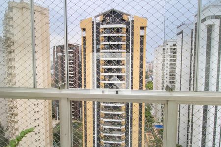 Sala, vista terraço  de apartamento à venda com 2 quartos, 139m² em Indianópolis, São Paulo