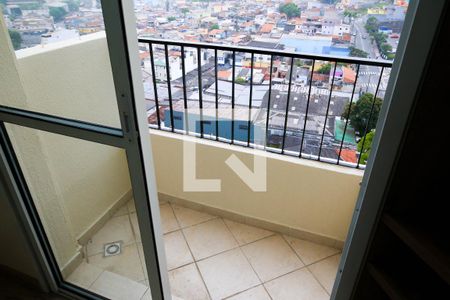 Varanda da Sala de apartamento para alugar com 2 quartos, 47m² em Vila Sacadura Cabral, Santo André