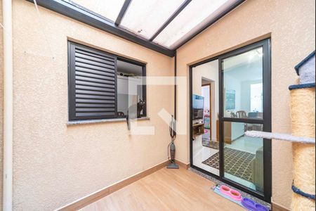 Varanda da Sala de apartamento à venda com 2 quartos, 40m² em Vila Gilda, Santo André