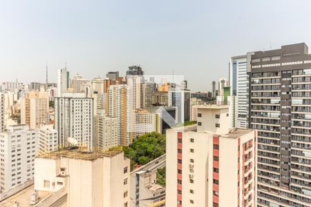 Sala - Vista de apartamento à venda com 1 quarto, 48m² em Bela Vista, São Paulo