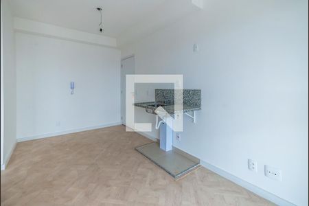 Sala e cozinha de apartamento à venda com 1 quarto, 35m² em Vila Clementino, São Paulo
