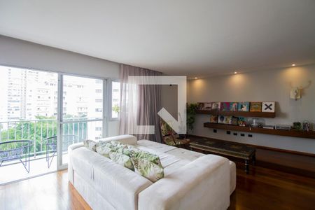 Sala de apartamento à venda com 3 quartos, 135m² em Campo Belo, São Paulo