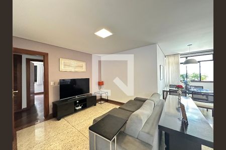 Sala de apartamento à venda com 4 quartos, 207m² em Serra, Belo Horizonte