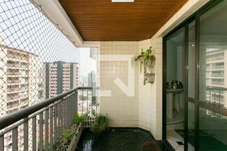 Varanda da Sala de apartamento à venda com 4 quartos, 125m² em Vila Gomes Cardim, São Paulo