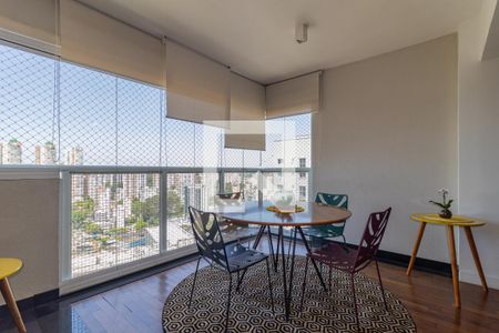 Varanda da Sala de apartamento à venda com 2 quartos, 75m² em Vila Andrade, São Paulo