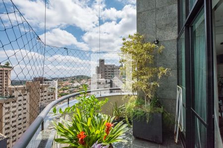 Varanda da Sala 1 de apartamento à venda com 4 quartos, 304m² em Belvedere, Belo Horizonte