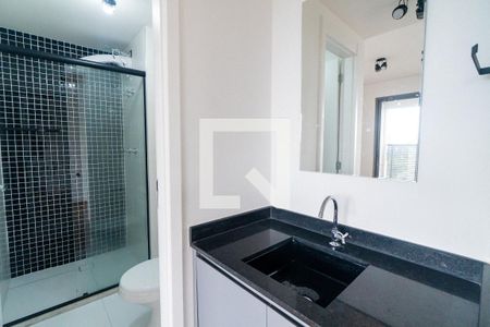 Banheiro de kitnet/studio para alugar com 1 quarto, 37m² em Vila Monte Alegre, São Paulo