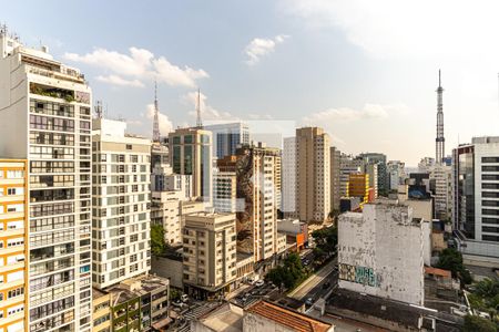 Vista do Varanda de kitnet/studio para alugar com 1 quarto, 25m² em Consolação, São Paulo