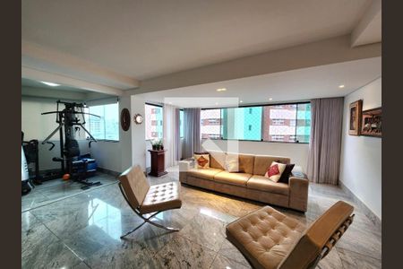 Sala - varanda de apartamento à venda com 4 quartos, 176m² em Anchieta, Belo Horizonte