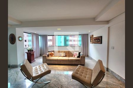 Sala de apartamento à venda com 4 quartos, 176m² em Anchieta, Belo Horizonte