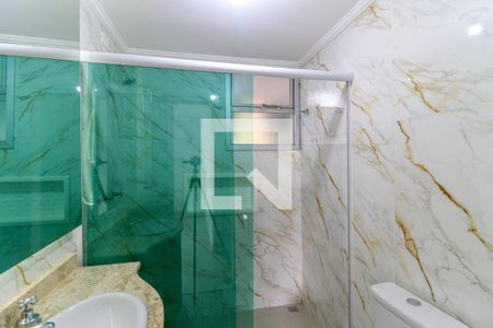 Banheiro da Suíte de apartamento para alugar com 3 quartos, 74m² em Campo Belo, São Paulo