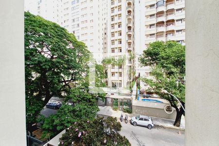 Vista da Sala de apartamento à venda com 1 quarto, 50m² em Cambuí, Campinas
