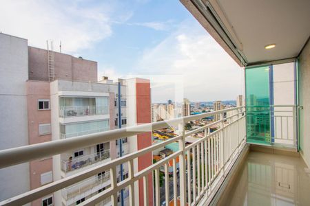 Varanda da sala de apartamento à venda com 2 quartos, 55m² em Vila Pires, Santo André
