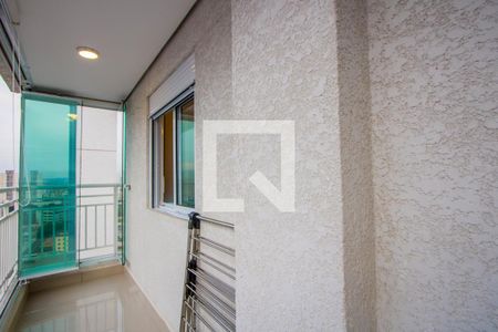 Varanda da sala de apartamento à venda com 2 quartos, 55m² em Vila Pires, Santo André