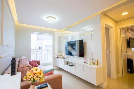 Sala de apartamento à venda com 2 quartos, 55m² em Vila Pires, Santo André