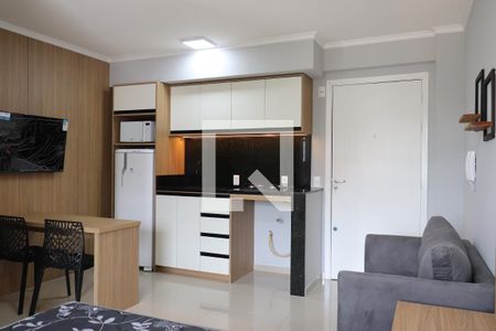 Estar - Jantar e Cozinha de apartamento para alugar com 1 quarto, 31m² em Centro, São Leopoldo